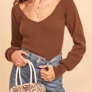 Reformation Heart Sweater